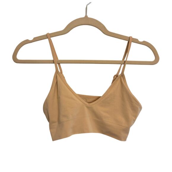 Skims Womens Seamless Triangle Bralette Nude Medium Adjustable Strap Stretch - Picture 1 of 3